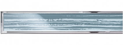 Sklo, šedé s bielymi prúžkami