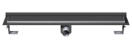 Žľab so zadnou vertikálnou prírubou