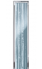 Sklo, šedé s bielymi prúžkami